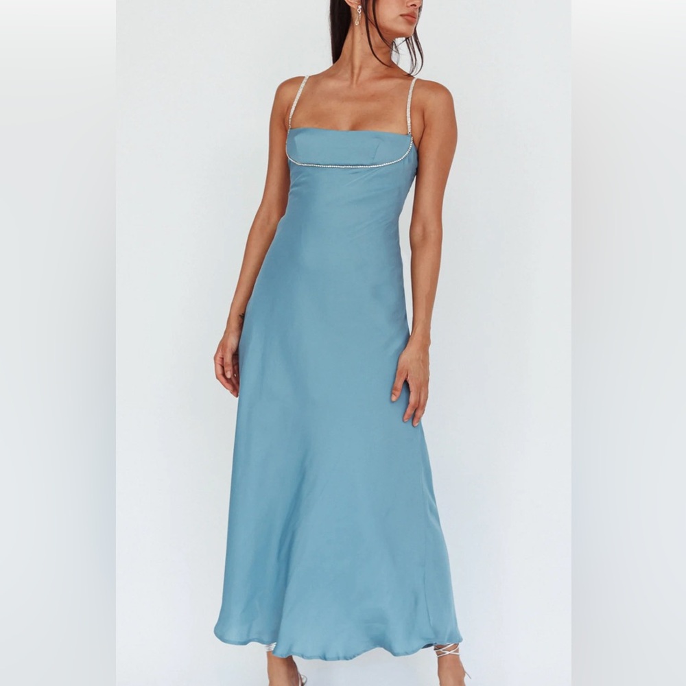 Selfie Leslie Blue Maxi Dress